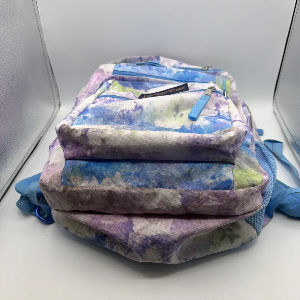 JanSport XL Tie Dye Backpack Multicolor School Canvas Hiking Bag Unisex Kids